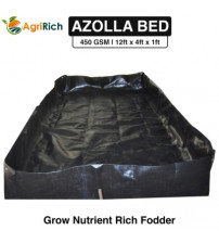 AgriRich Azolla Cultivation Bed 450 GSM 12ft x 4ft x 1ft (Black)